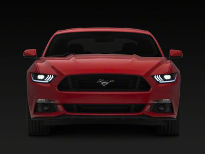 Raxiom Projector Headlights for OEM HID Bulbs; Black Housing; Clear Lens (15-17 Mustang; 18-22 Mustang GT350, GT500)
