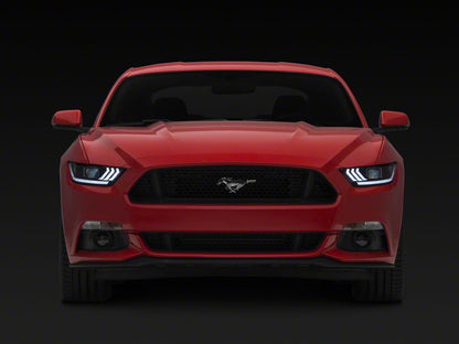 Raxiom Projector Headlights for OEM HID Bulbs; Black Housing; Clear Lens (15-17 Mustang; 18-22 Mustang GT350, GT500)