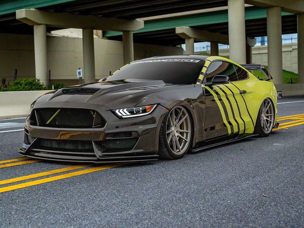 Raxiom LED Projector Headlights; Black Housing; Clear Lens (15-17 Mustang; 18-22 Mustang GT350, GT500)