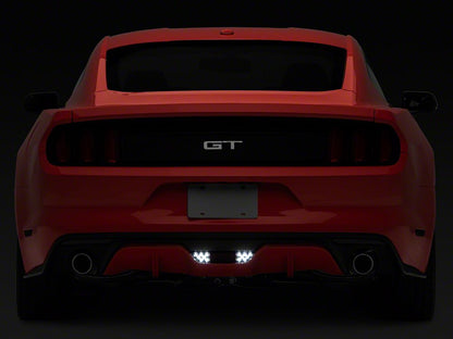 Raxiom Axial Series LED Reverse Light with Running Light and Triple Flash Brake Light; Smoked (15-17 Mustang)