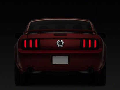 Raxiom Vector V2 LED Tail Lights; Black Housing; Smoked Lens (05-09 Mustang)