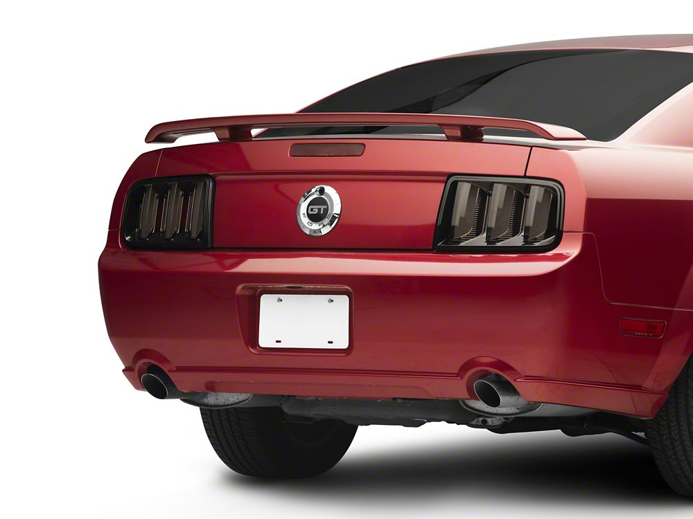 Raxiom Vector V2 LED Tail Lights; Black Housing; Smoked Lens (05-09 Mustang)