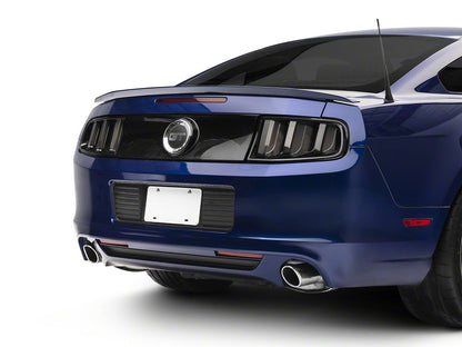 Raxiom Vector V2 Tail Lights; Black Housing; Clear Lens (13-14 Mustang)