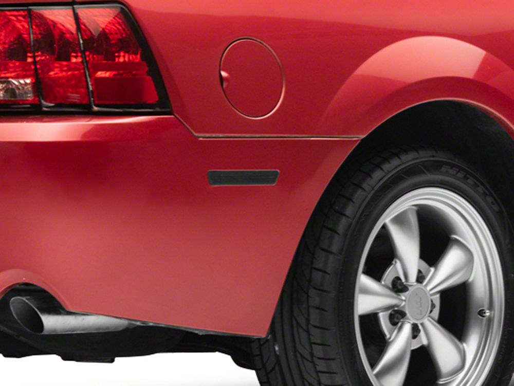 Raxiom Axial Series LED Rear Side Marker Lights; Smoked (99-04 Mustang)