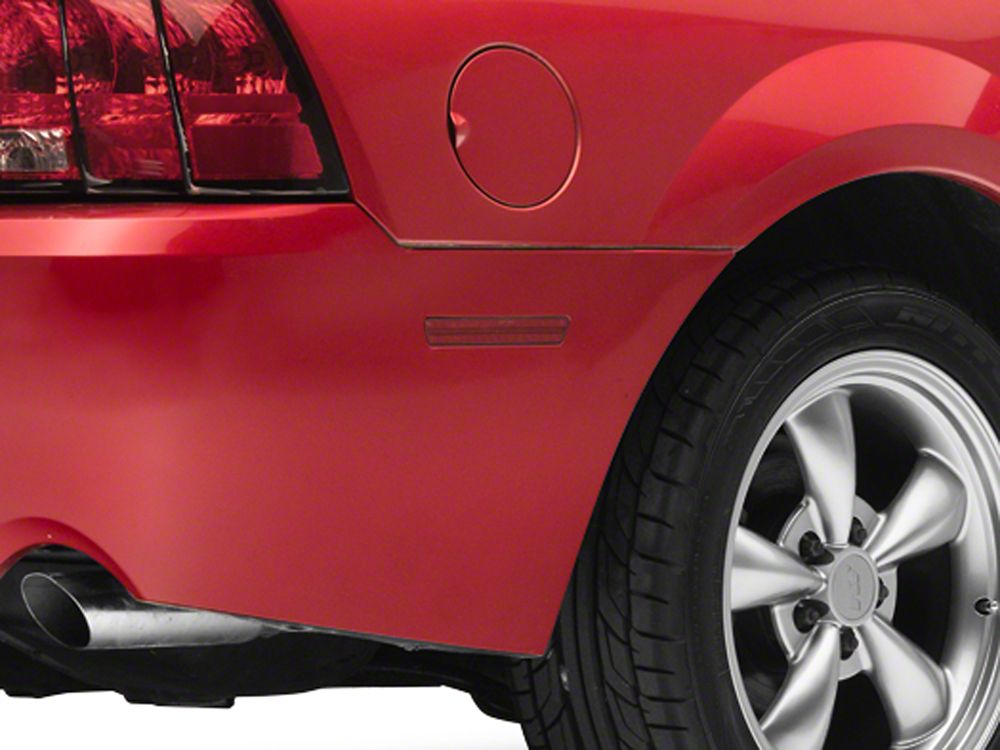 Raxiom Axial Series LED Rear Side Marker Lights; Red (99-04 Mustang)