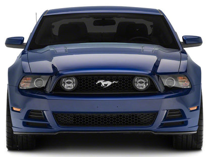 Raxiom LED Halo Projector Headlights; Black Housing; Clear Lens (13-14 Mustang w/ Factory HID Headlights)