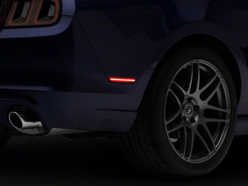 Raxiom Axial Series LED Side Marker Lights; Smoked (10-14 Mustang)