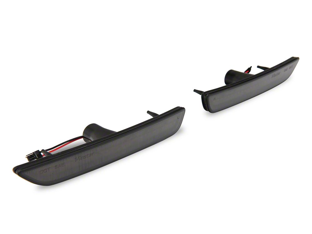 Raxiom Axial Series LED Side Marker Lights; Smoked (10-14 Mustang)