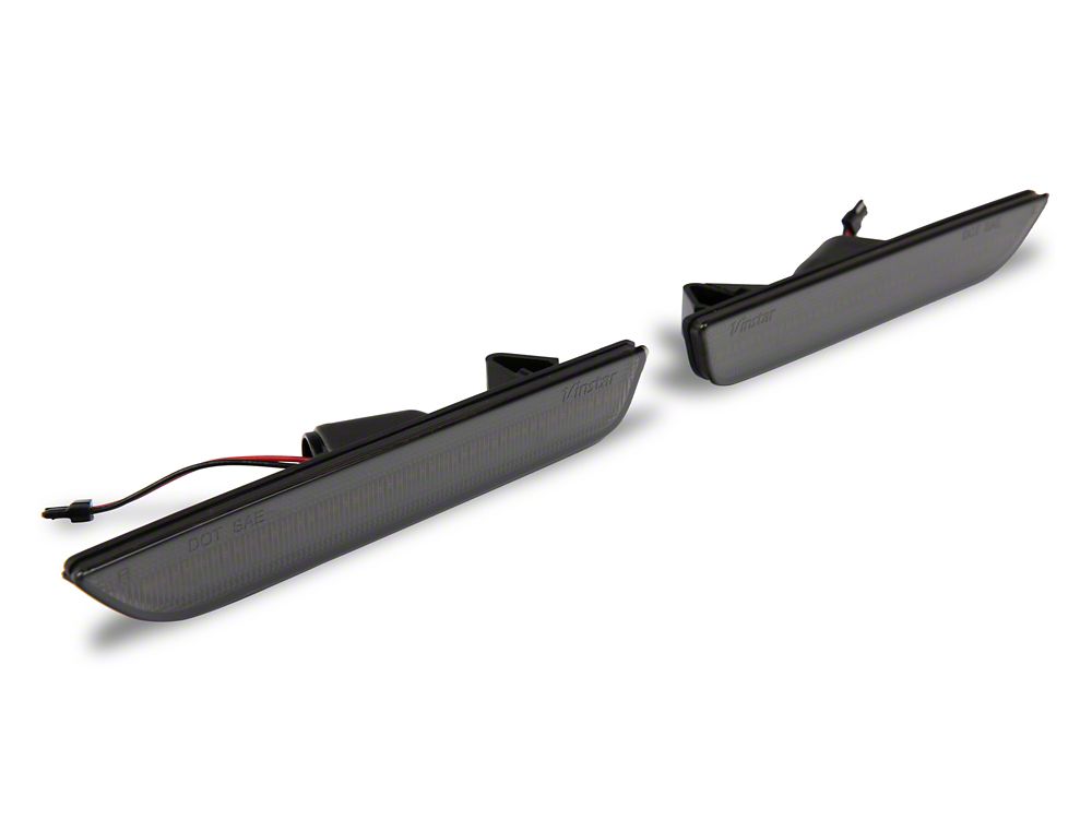 Raxiom Axial Series LED Side Marker Lights; Smoked (10-14 Mustang)
