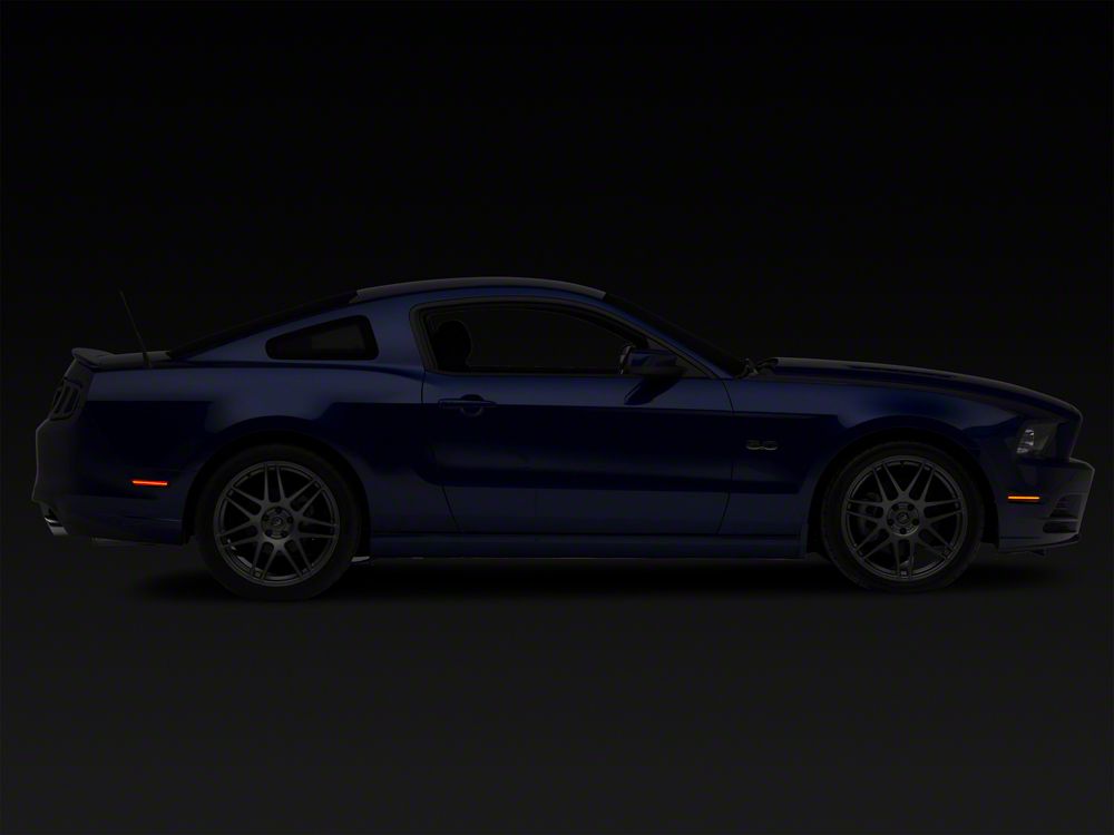 Raxiom Axial Series LED Side Marker Lights; Smoked (10-14 Mustang)