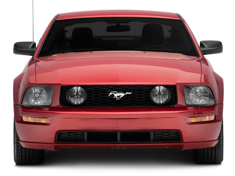 Raxiom Axial Series OEM Style Replacement Headlights; Chrome Housing; Clear Lens (05-09 Mustang w/ Factory Halogen Headlights, Excluding GT500)
