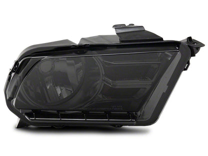 Raxiom Axial Series OEM Style Replacement Headlights; Chrome Housing; Smoked Lens (10-12 Mustang w/ Factory Halogen Headlights)