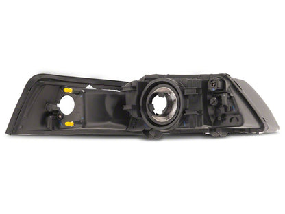 Raxiom Axial Series OEM Style Replacement Headlights; Chrome Housing; Clear Lens (99-04 Mustang)