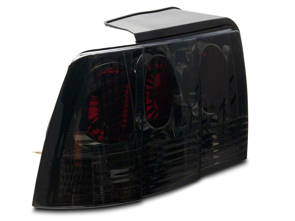 Raxiom Axial Series Altezza Style Tail Lights; Black Housing; Smoked Lens (99-04 Mustang, Excluding 99-01 Cobra)