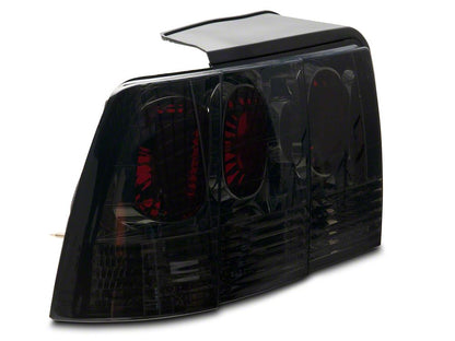 Raxiom Axial Series Altezza Style Tail Lights; Black Housing; Smoked Lens (99-04 Mustang, Excluding 99-01 Cobra)