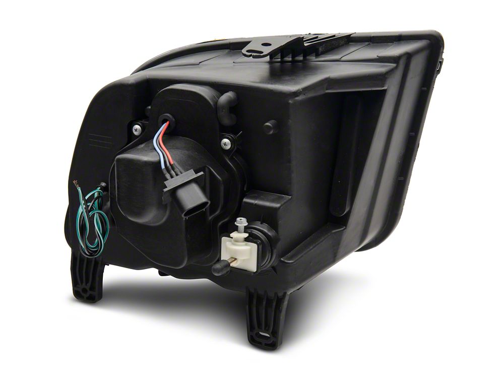 Raxiom Projector Headlights; Black Housing; Clear Lens (05-09 Mustang w/ Factory Halogen Headlights, Excluding GT500)