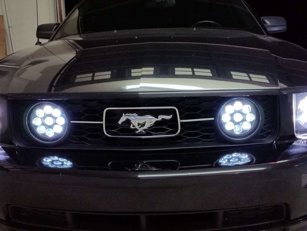 Raxiom LED Fog Lights; Clear (05-12 Mustang GT)