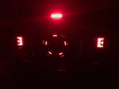 Raxiom Axial Series Vision LED Tail Lights; Black Housing; Smoked Lens (07-18 Jeep Wrangler JK)