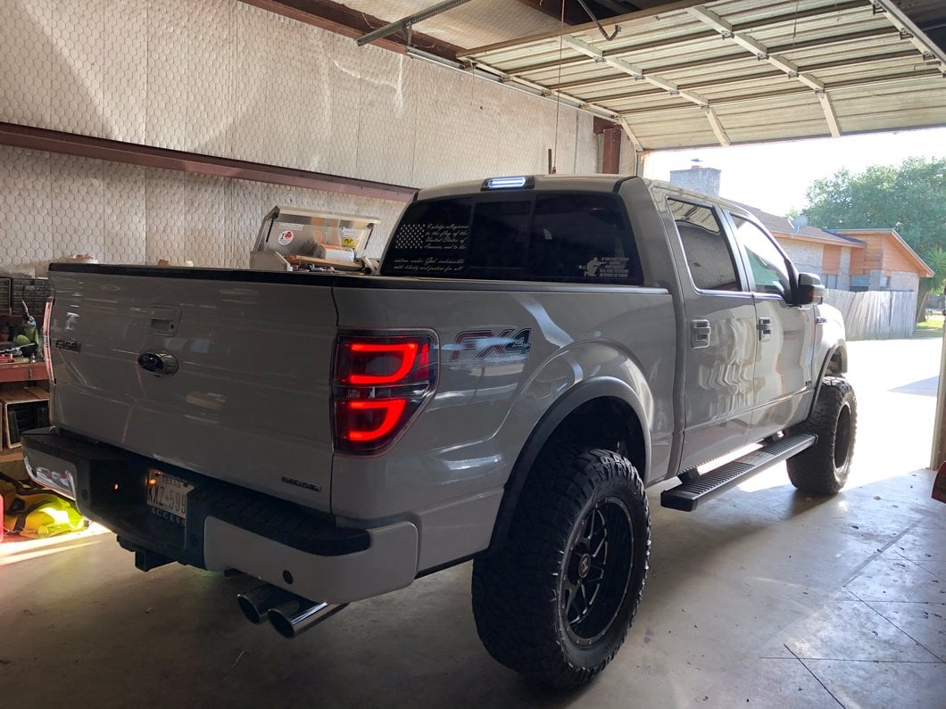 Raxiom G2 LED Tail Lights; Black Housing; Clear Lens (09-14 F-150 Styleside)