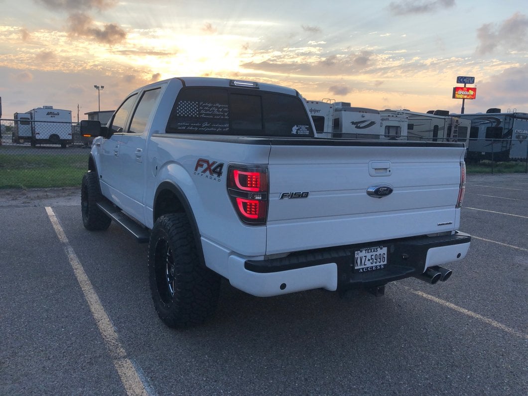 Raxiom G2 LED Tail Lights; Black Housing; Clear Lens (09-14 F-150 Styleside)