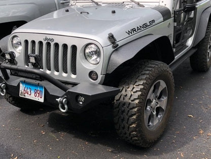 Raxiom Axial Series LED Amber Turn Signals; Smoked (07-18 Jeep Wrangler JK)