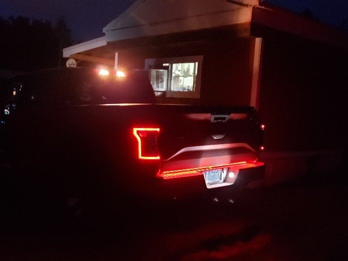 Raxiom LED Tail Lights; Black Housing; Clear Lens (15-17 F-150 w/ Factory Halogen Non-BLIS Tail Lights)