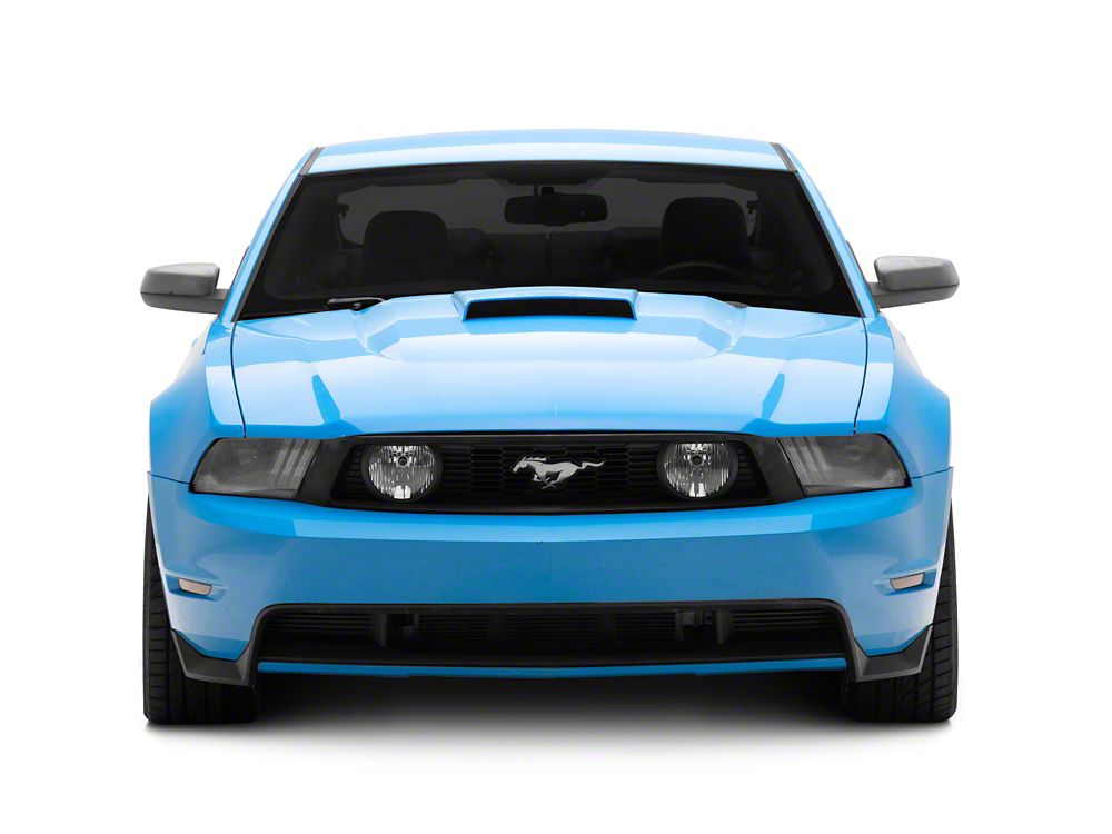 Raxiom LED Projector Headlights with DRL and Sequential Turn Signals; Black Housing; Clear Lens (10-12 Mustang w/ Factory Halogen Headlights)