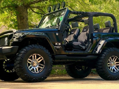 Raxiom Axial Series LED Side Marker Lights; Smoked (07-18 Jeep Wrangler JK)