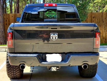 Raxiom LED Tail Lights; Black Housing; Light Smoked Lens (09-18 RAM 1500 w/ Factory Halogen Tail Lights)