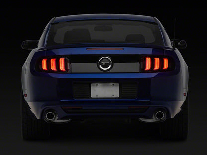 Raxiom CXR Series LED Tail Lights; Black Housing; Smoked Lens (13-14 Mustang)
