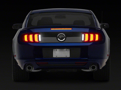 Raxiom CXR Series LED Tail Lights; Black Housing; Smoked Lens (13-14 Mustang)
