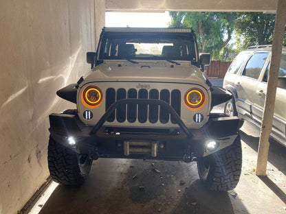 Raxiom Axial Series LED Front Turn Signals; Smoked (07-18 Jeep Wrangler JK)