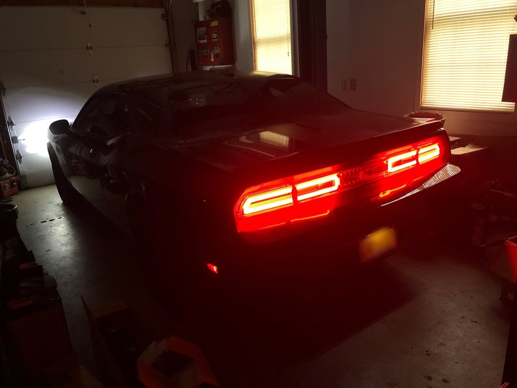 Raxiom LED Tail Lights; Chrome Housing; Red/Clear Lens (08-14 Challenger)
