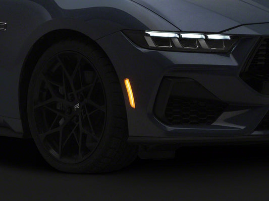 Raxiom LED Side Marker Lights; Clear (24-26 Mustang)