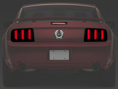 Raxiom Axial Series LED Third Brake Light and Vector V2 LED Tail Lights; Smoked (05-09 Mustang)