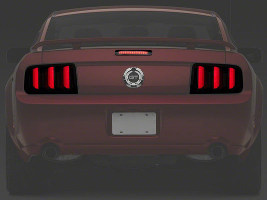 Raxiom Axial Series LED Third Brake Light and Vector V2 LED Tail Lights; Smoked (05-09 Mustang)