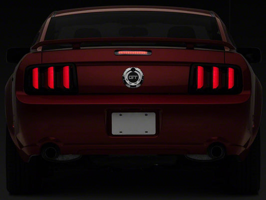 Raxiom Axial Series LED Third Brake Light and Vector V2 LED Tail Lights; Smoked (05-09 Mustang)