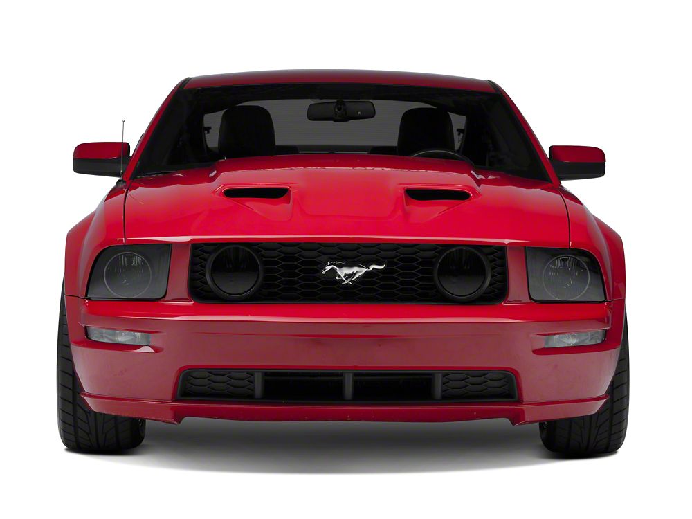 Raxiom Axial Series CCFL Halo Projector Headlights and LED Halo Fog Lights; Smoked (05-09 Mustang w/ Factory Halogen Headlights, Excluding GT500)
