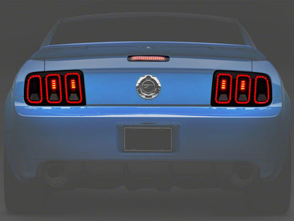 Raxiom Gen5 Tail Lights and Axial Series LED Third Brake Light; Smoked (05-09 Mustang)