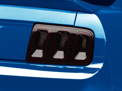 Raxiom Gen5 Tail Lights and Axial Series LED Third Brake Light; Smoked (05-09 Mustang)