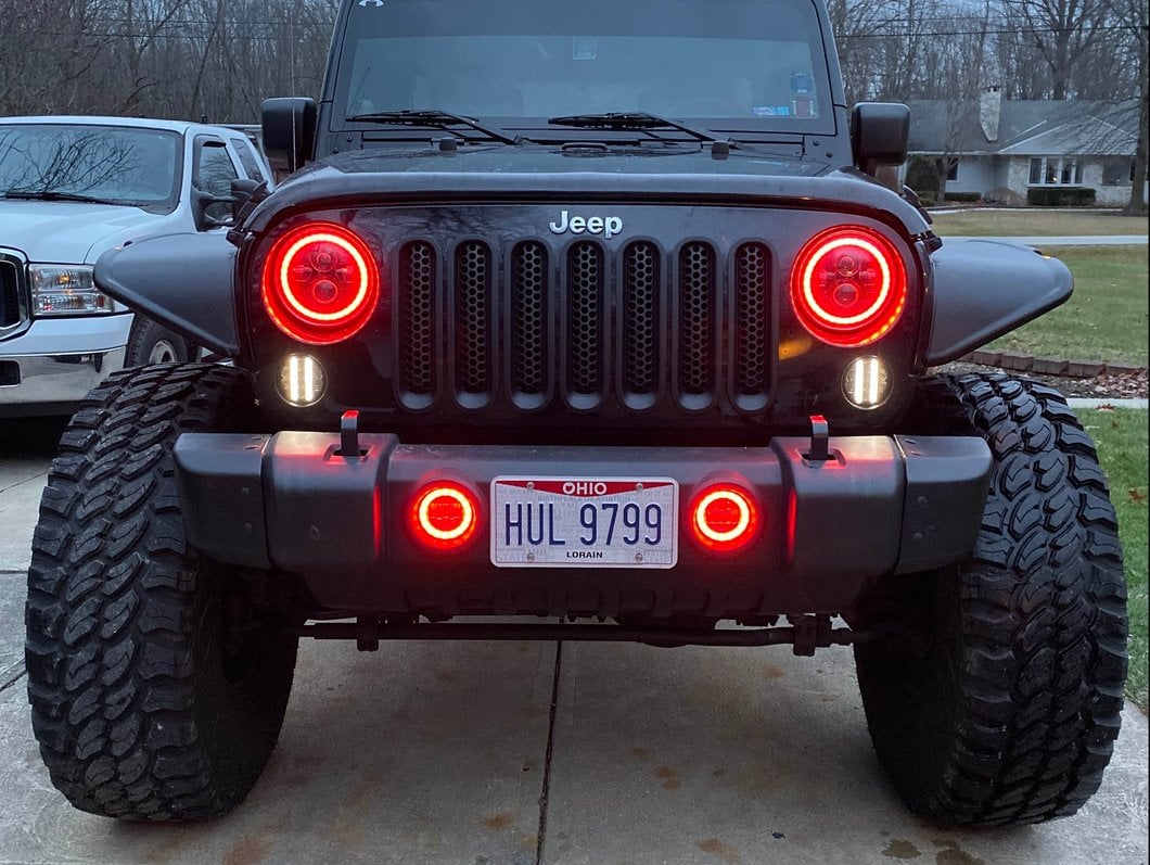 Raxiom Axial Series LED Front Turn Signals; Smoked (07-18 Jeep Wrangler JK)