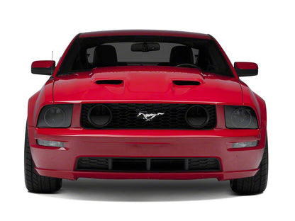 Raxiom Axial Series CCFL Halo Projector Headlights & Vector V2 LED Tail Lights; Black Housing; Smoked Lens (05-09 Mustang w/ Factory Halogen Headlights, Excluding GT500)