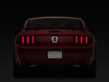 Raxiom Axial Series CCFL Halo Projector Headlights & Vector V2 LED Tail Lights; Black Housing; Smoked Lens (05-09 Mustang w/ Factory Halogen Headlights, Excluding GT500)