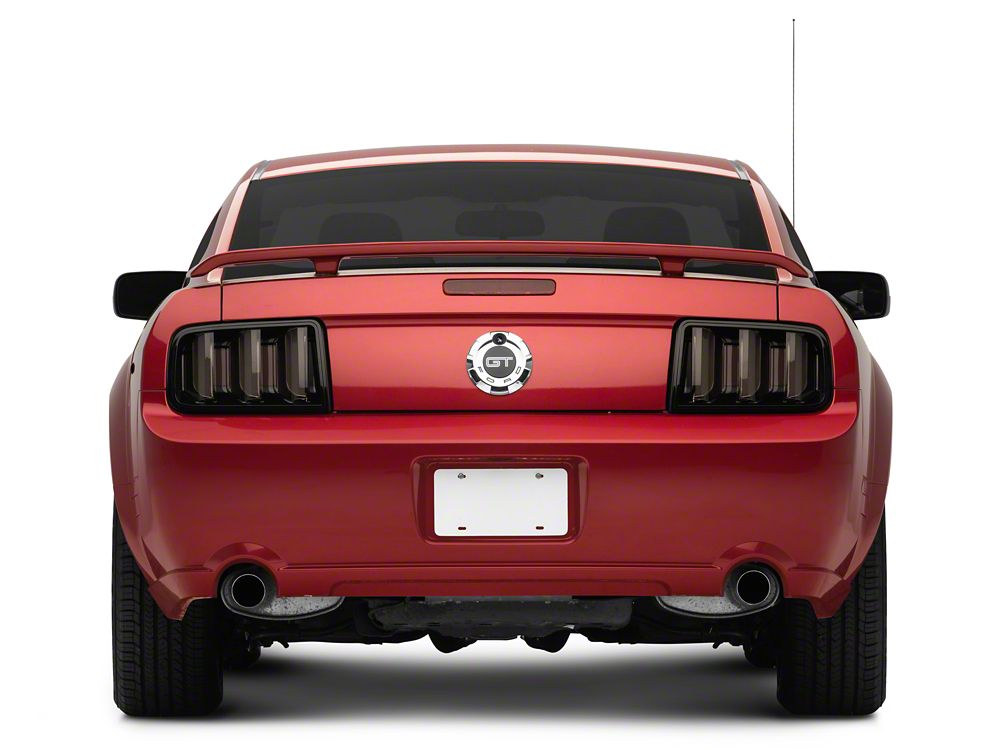 Raxiom Axial Series CCFL Halo Projector Headlights & Vector V2 LED Tail Lights; Black Housing; Smoked Lens (05-09 Mustang w/ Factory Halogen Headlights, Excluding GT500)