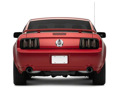 Raxiom Axial Series CCFL Halo Projector Headlights & Vector V2 LED Tail Lights; Black Housing; Smoked Lens (05-09 Mustang w/ Factory Halogen Headlights, Excluding GT500)