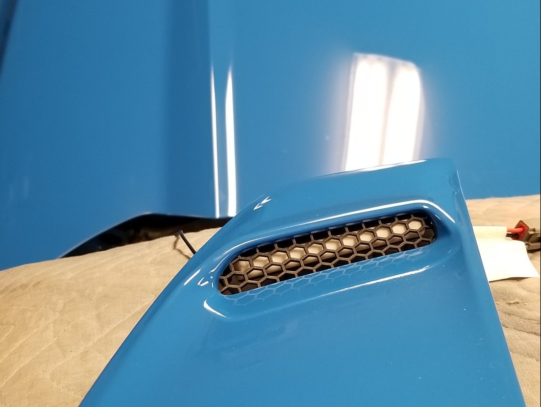 Raxiom Axial Series Hood Mount Turn Signal Kit; Amber LED (15-17 Mustang GT)