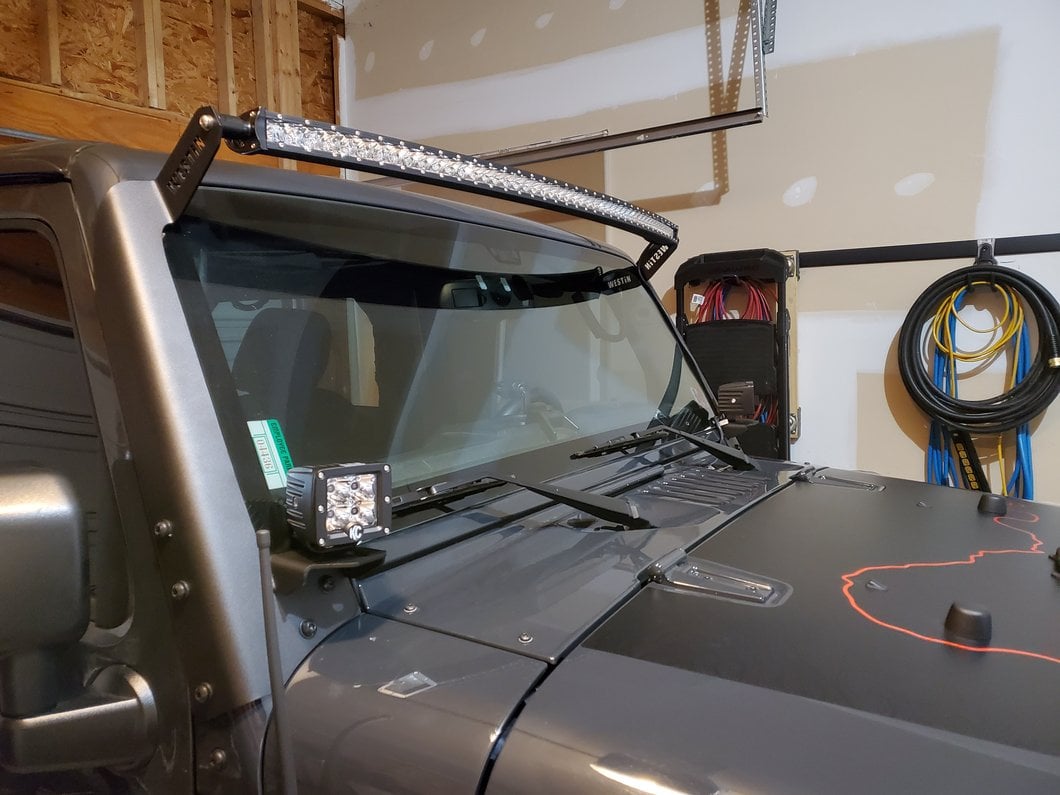 Raxiom 50-Inch Slim Curved LED Light Bar; Flood/Spot Combo Beam (Universal; Some Adaptation May Be Required)