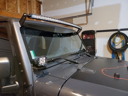 Raxiom 50-Inch Slim Curved LED Light Bar; Flood/Spot Combo Beam (Universal; Some Adaptation May Be Required)