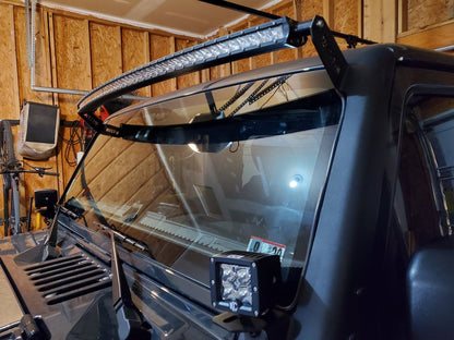 Raxiom 50-Inch Slim Curved LED Light Bar; Flood/Spot Combo Beam (Universal; Some Adaptation May Be Required)