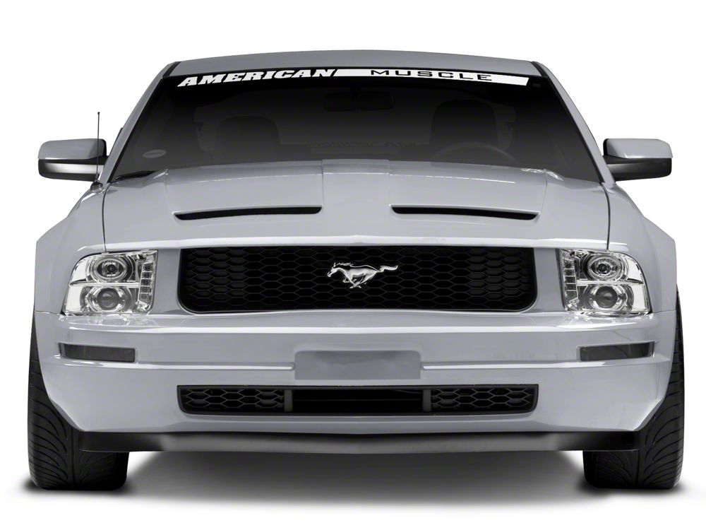 Raxiom LED Halo Projector Headlights; Chrome Housing; Clear Lens (05-09 Mustang w/ Factory Halogen Headlights, Excluding GT500)